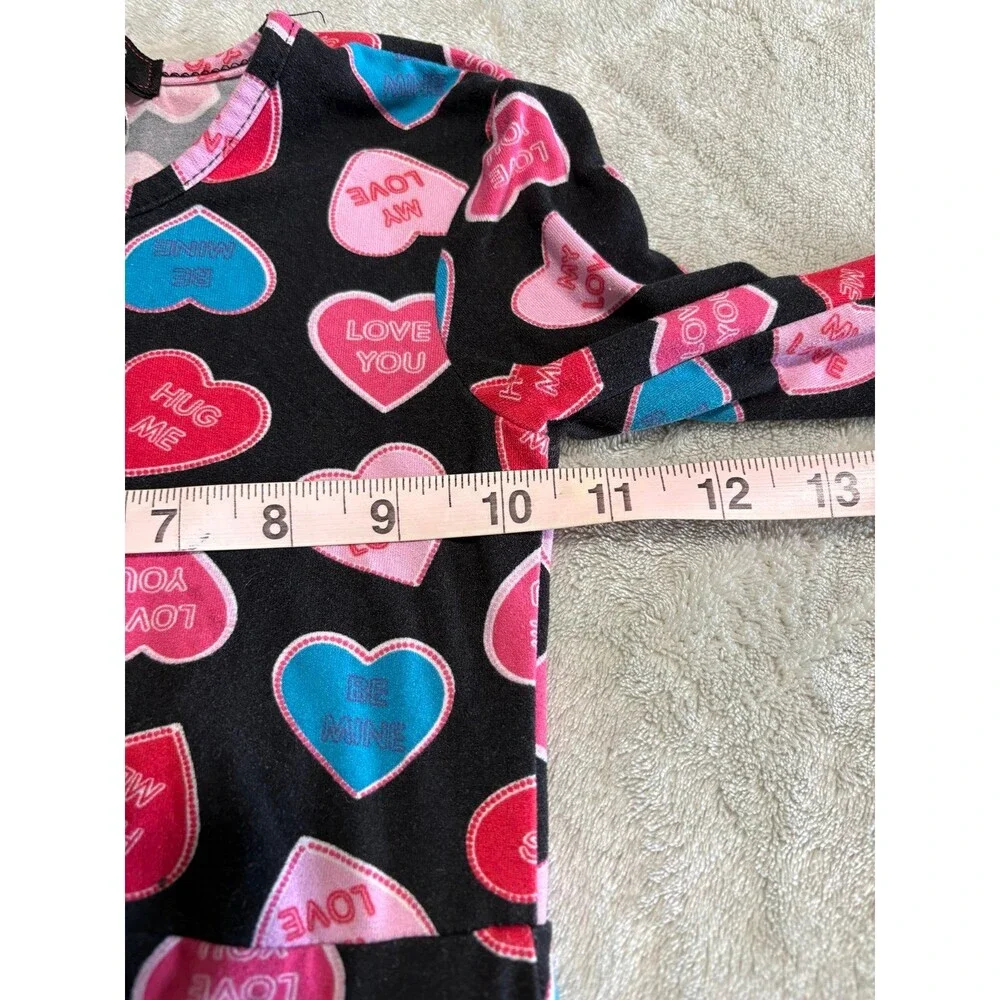 Girls set lot of 2 Heart Print Dresses White Black back to school playwear girly